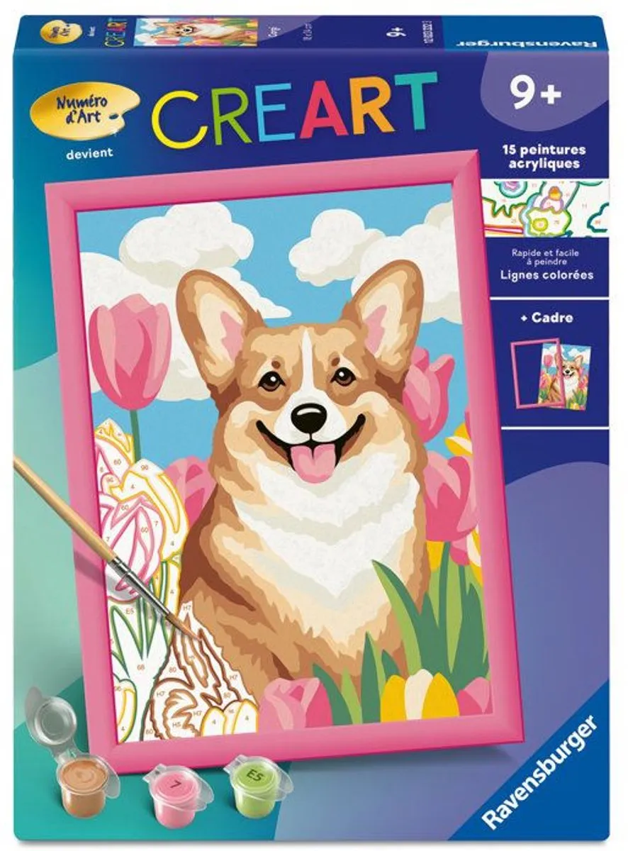 Ravensburger CreArt Kids Corgi Schilderen op nummer