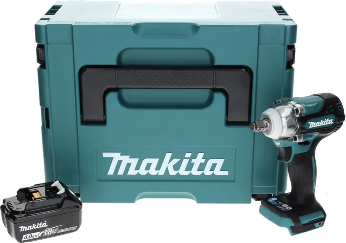 Makita DTW300M1J Accu-slagmoersleutel 18V 330Nm 1/2" borstelloos - 4,0Ah - Makpac