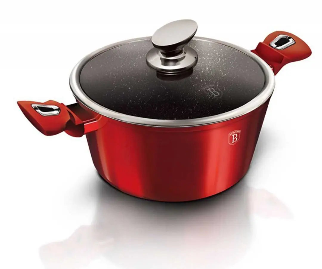BerlingerHaus Metallic Line Pannenset 10-delig - Rood - afbeelding 5 van 6
