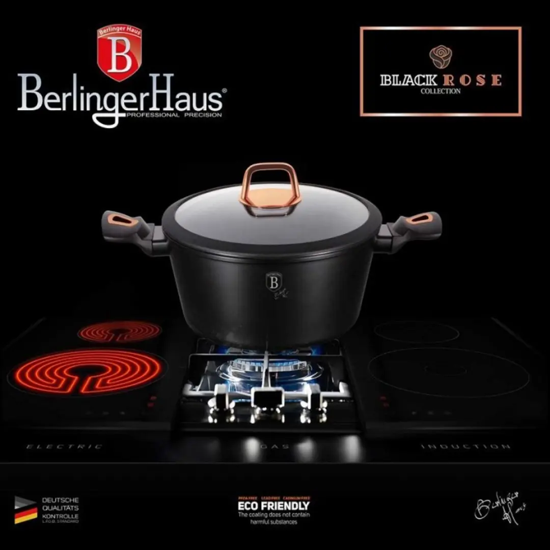 BerlingerHaus Black Rose Pannenset 6154 - 10-delig - afbeelding 4 van 5