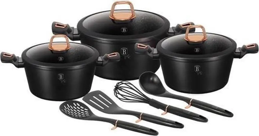 BerlingerHaus Black Rose Pannenset 6154