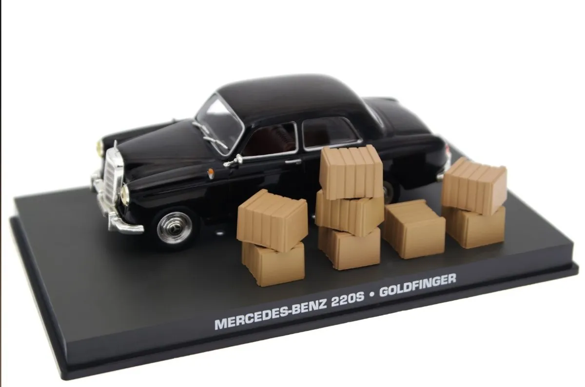 Mercedes-Benz 220S "Goldfinger" 1/43 Model - #117 - Zwart