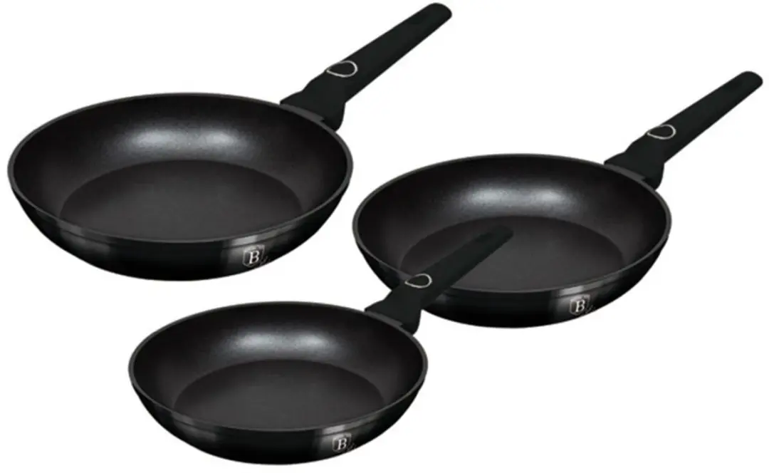 Set van 3 pannen met titaniumcoating uit de Black Vantage Collection