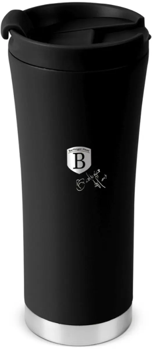 Dubbelwandige thermosbeker van roestvrij staal, 0,5 l, Matte Black Collection