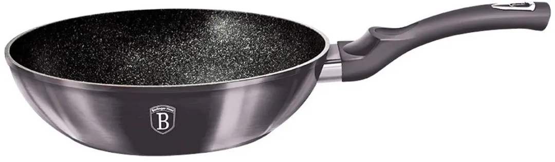 Wokpan met marmeren coating, 28 cm, Carbon PRO Line