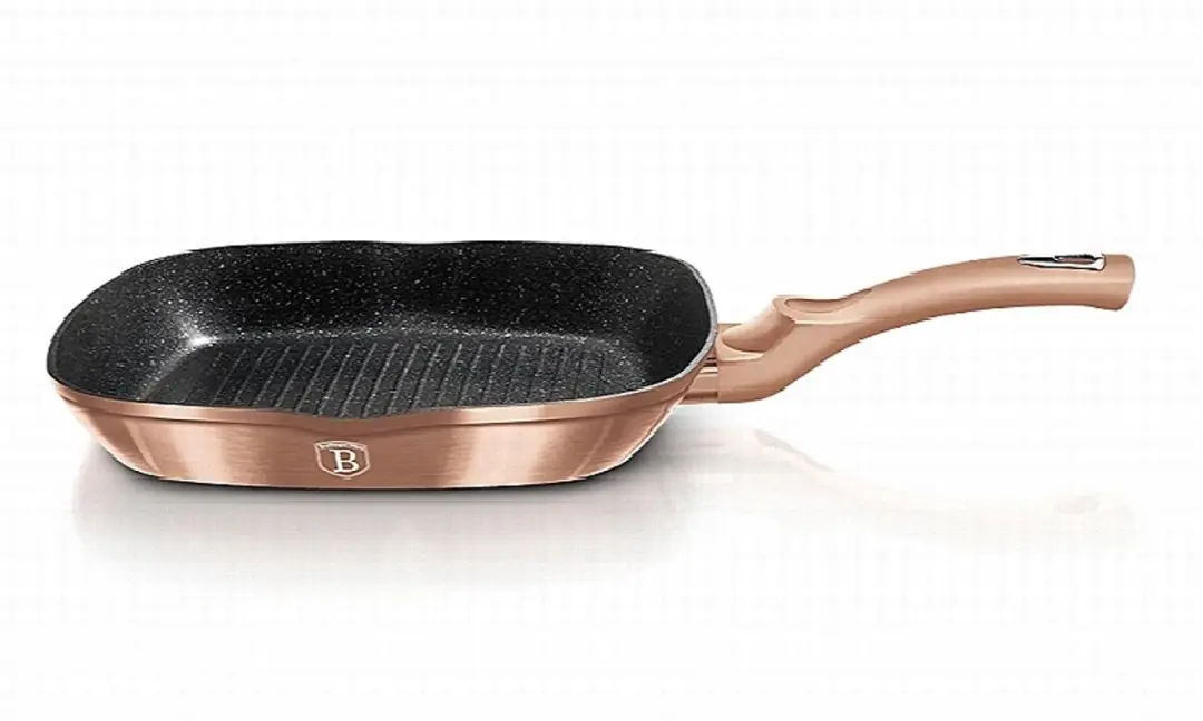 Grillpan met marmeren coating, 28 cm, Rosegold Metallic Line
