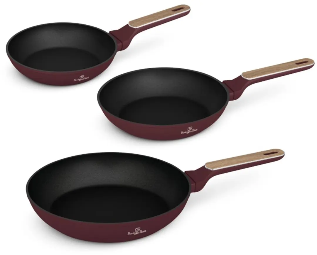 Set van 3 pannen met titaniumcoating uit de Leonardo Nordic Collection