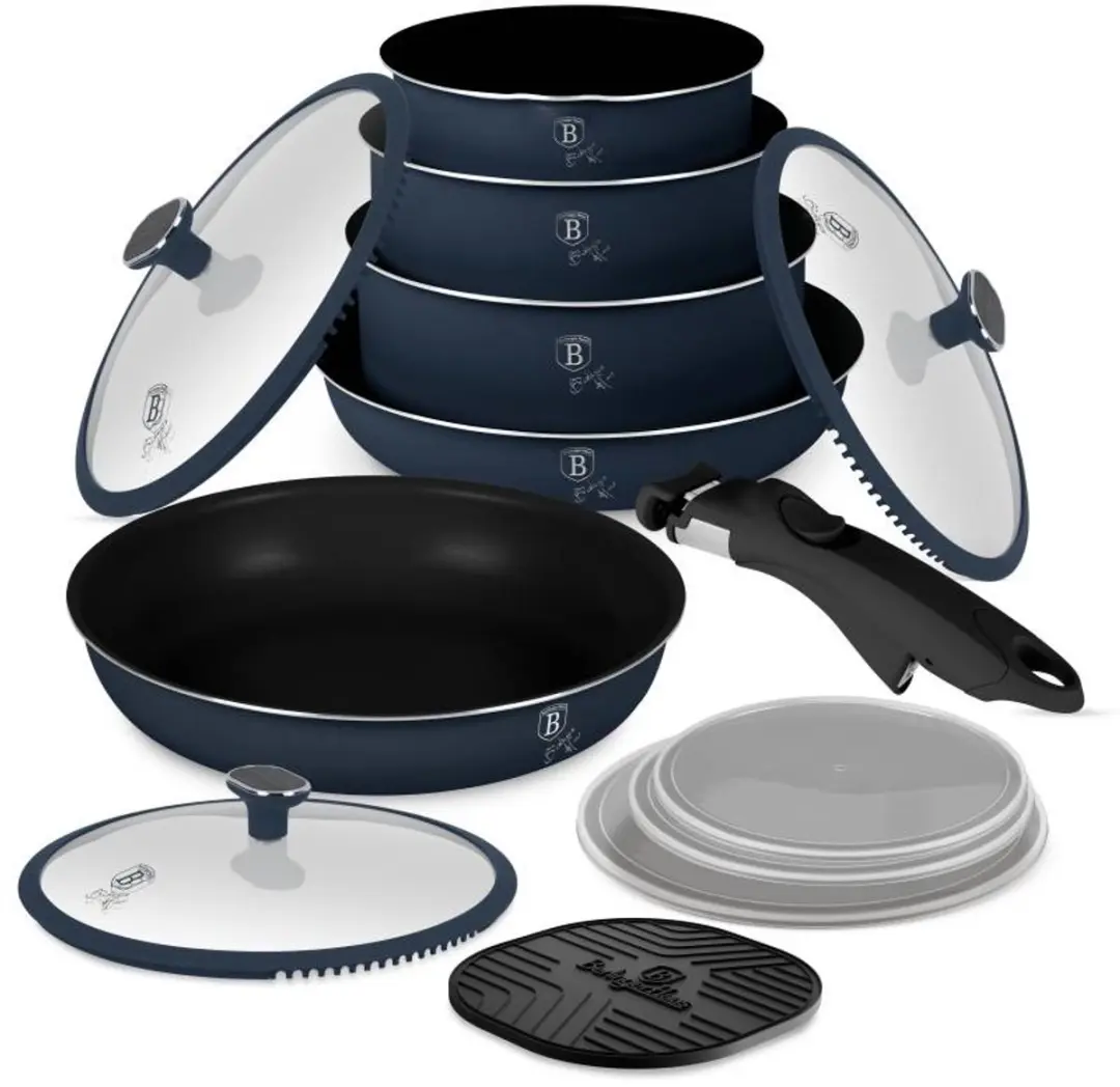 13-delige pannenset met titaniumcoating uit de Deep Sea Collection