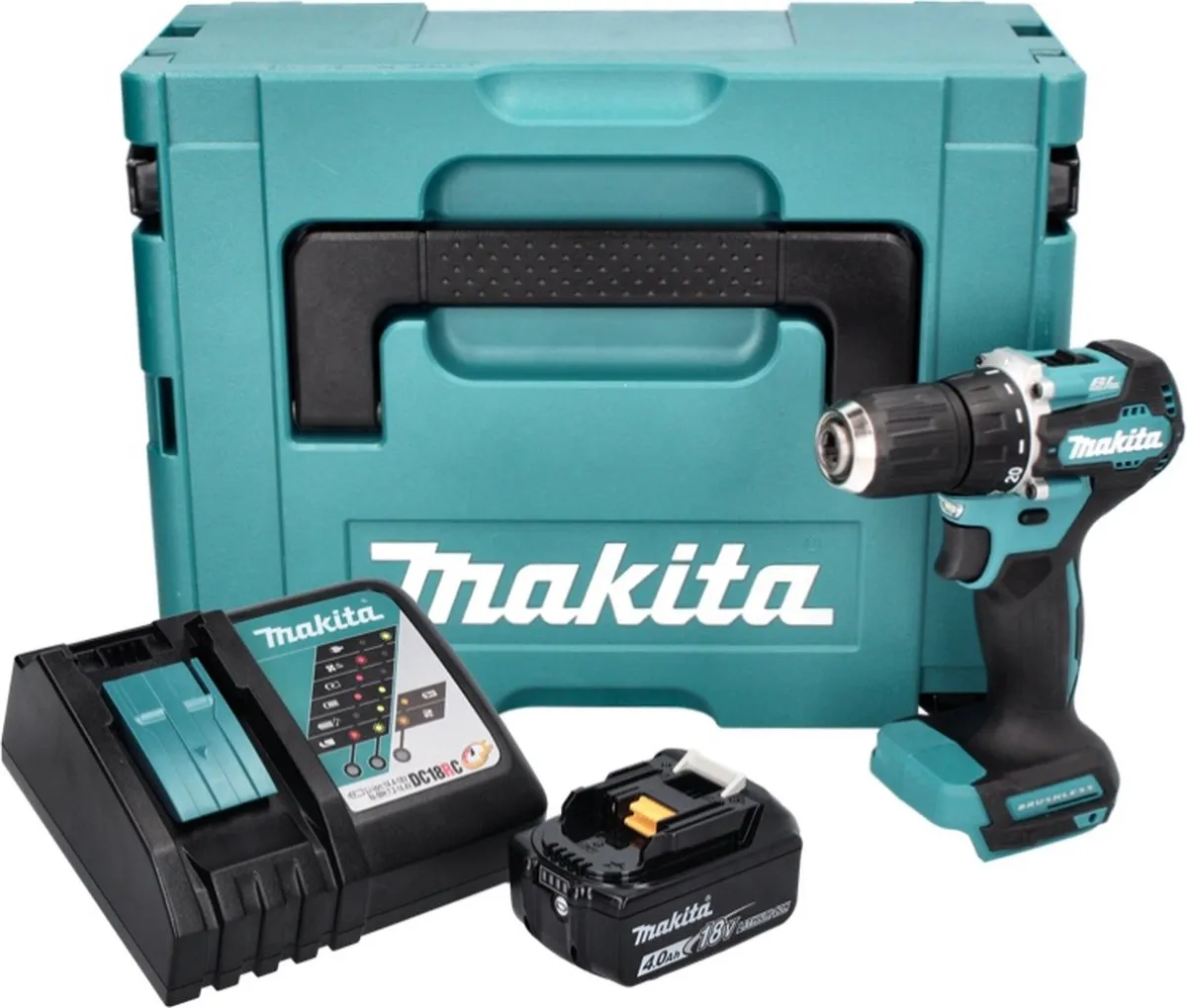 Makita DDF487RM1J Accuboormachine 18V 40Nm Borstelloos - 1x 4.0Ah Accu - afbeelding 3 van 5