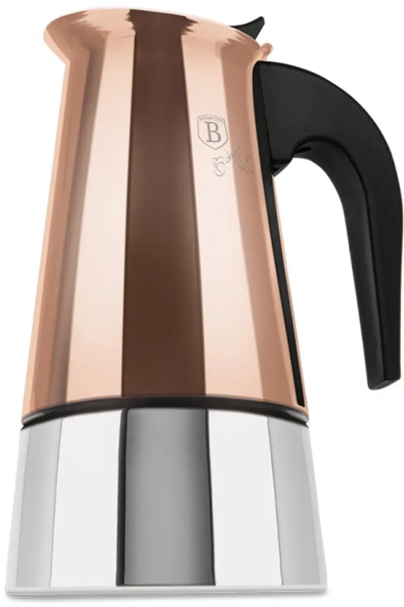 Mokapot voor inductie, 9 kopjes, Rosegold Metallic Line