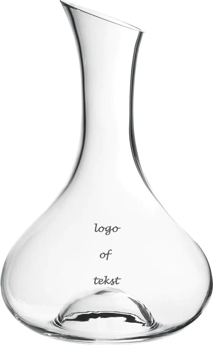 Decanteerkan/karaf graveren met tekst OF logo voor speciale gelegenheid met uw t