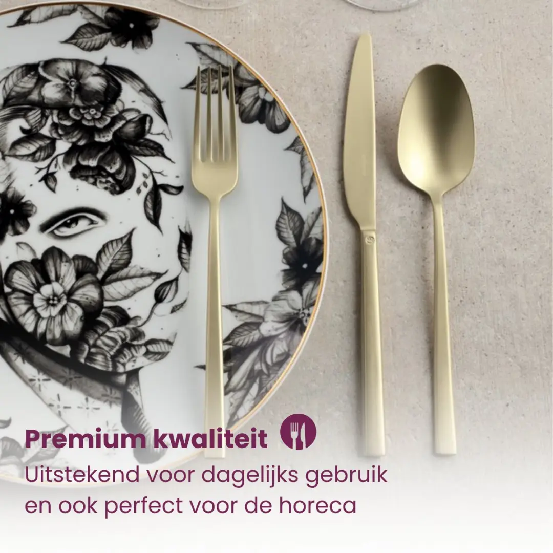Sambonet Rock Bestekset 36-delig - Antique Champagne - afbeelding 5 van 6