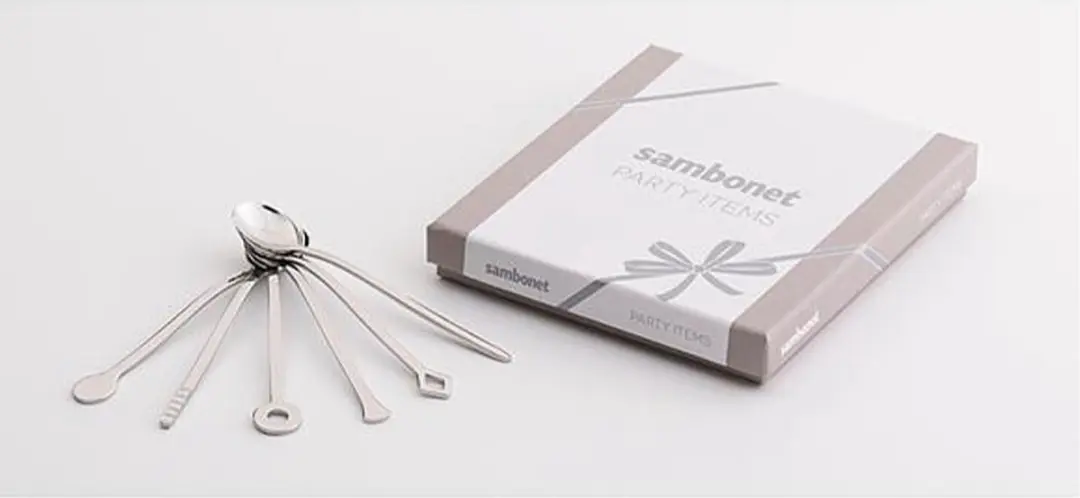 Geometric Caffee Spoon Set of 6 Pieces