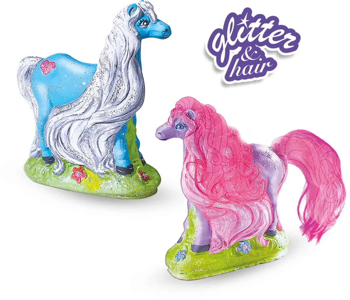 SES Creative Hobby Pink Paard met Manen Knutselset - 6 Stuks