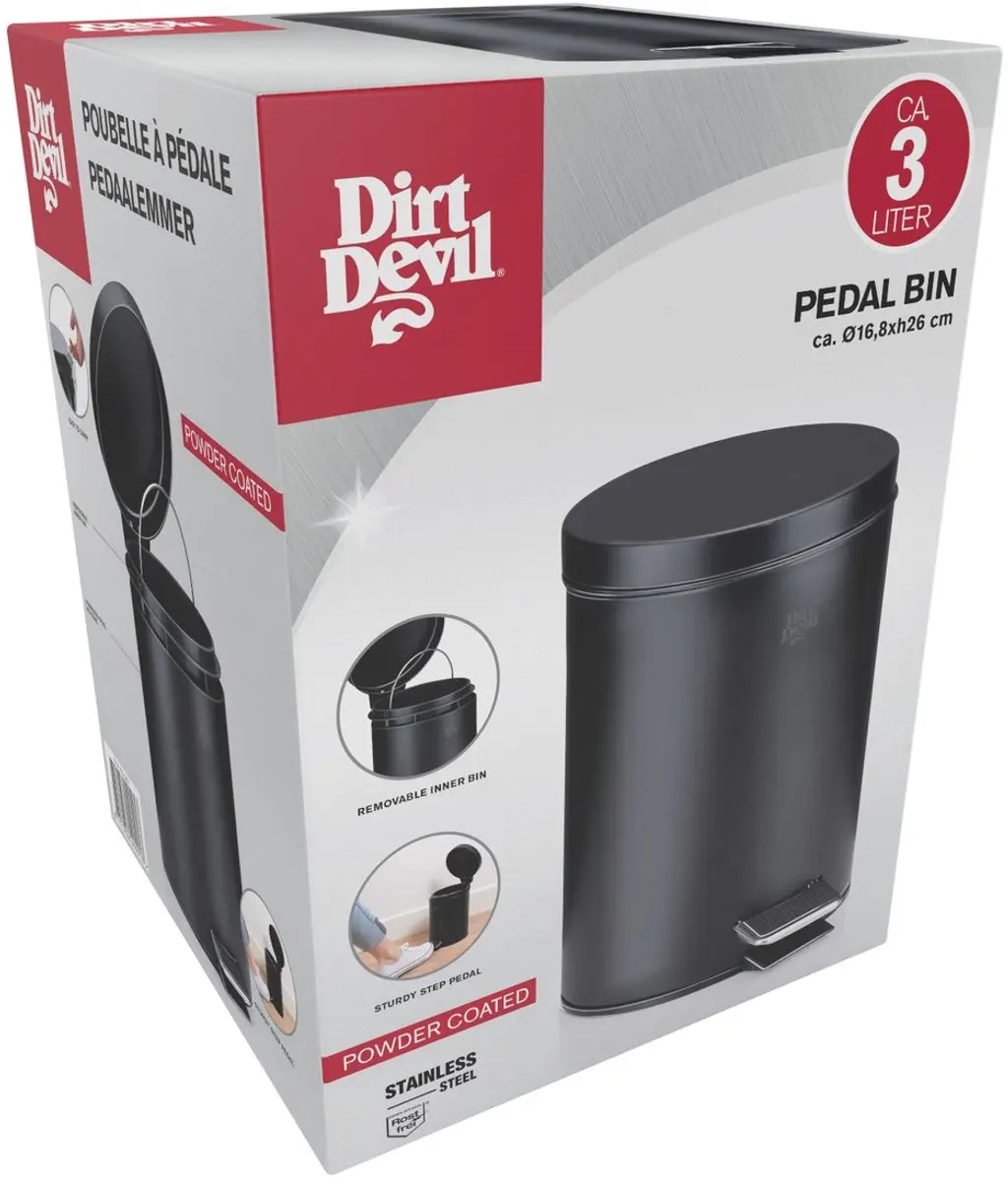 Dirt Devil Pedaalemmer 3L - Zwart - afbeelding 3 van 6