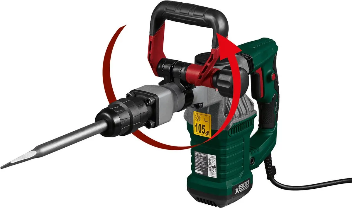 PARKSIDE Sloophamer SDS 1300W - 3800SPM - Beton/Steen