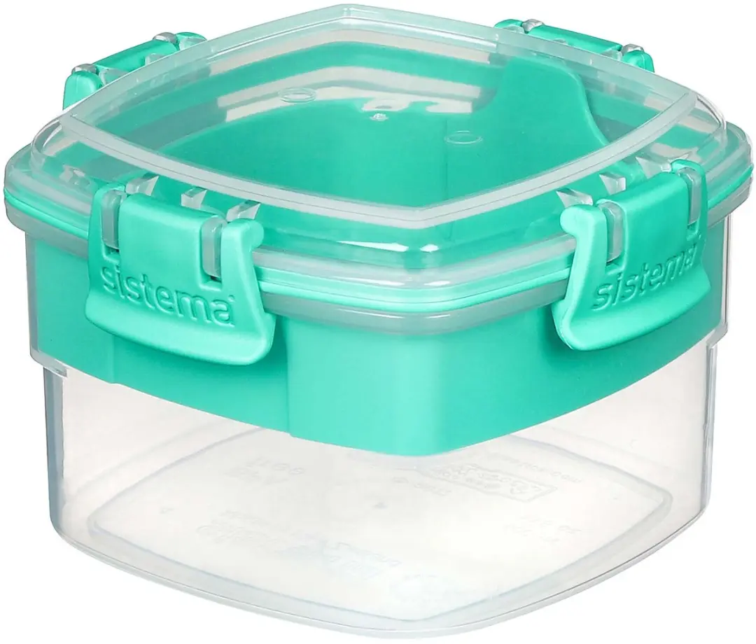 Sistema Snacks To Go Voedselcontainer 400ml - Teal - afbeelding 3 van 6