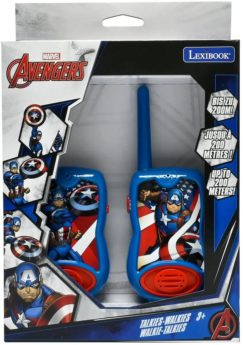 Lexibook Avengers TW12AV Walkietalkie - Blauw - afbeelding 6 van 6