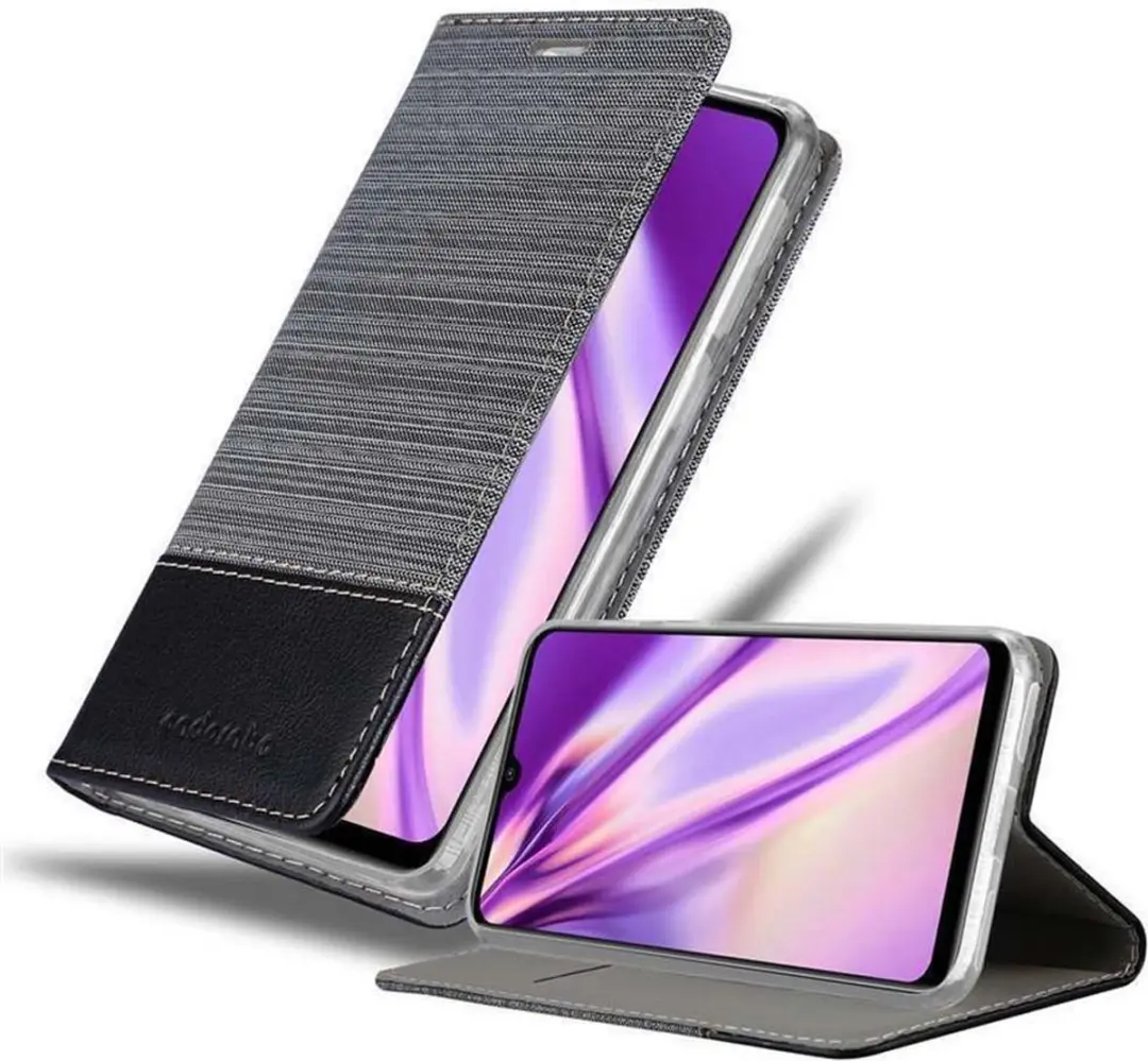 Cadorabo Hoesje geschikt voor Xiaomi Mi CC9 in GRIJS ZWART
