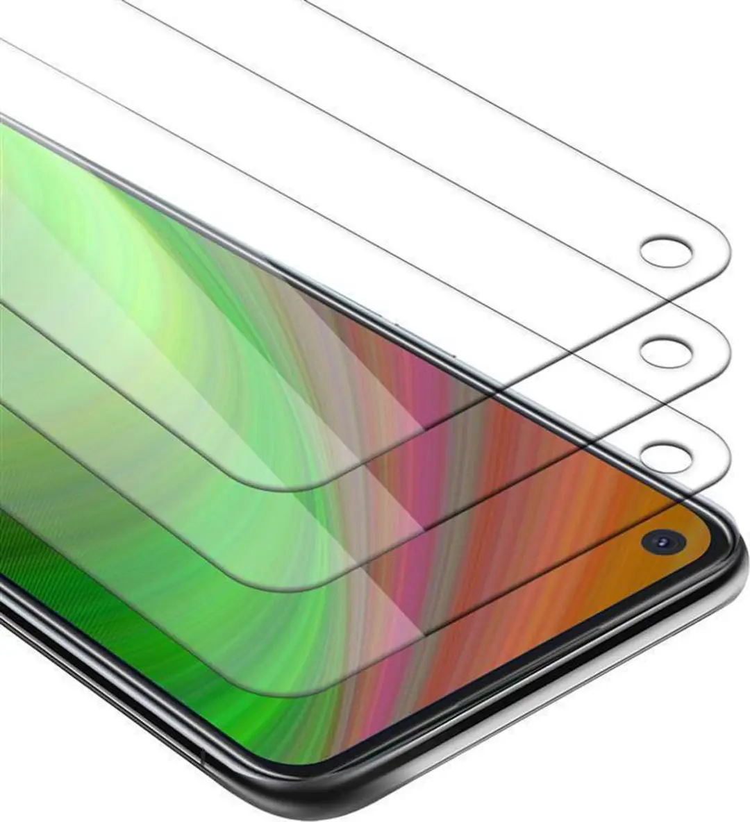 Cadorabo 3x Screenprotector geschikt voor Oppo A92