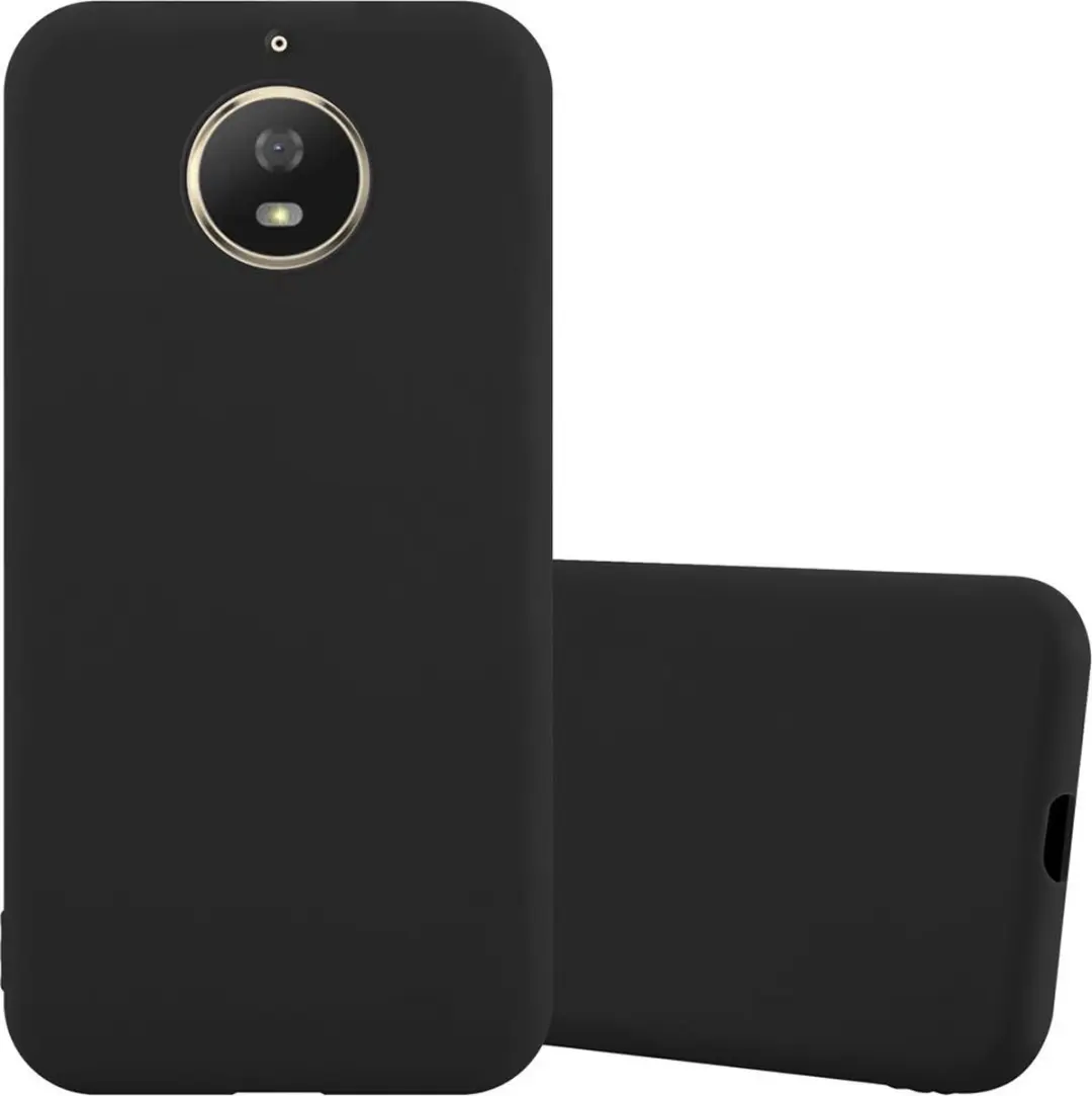 Cadorabo Hoesje geschikt voor Motorola MOTO G5S in CANDY ZWART