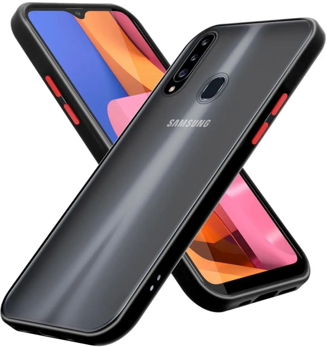 Cadorabo Hoesje geschikt voor Samsung Galaxy A20s in Mat Zwart