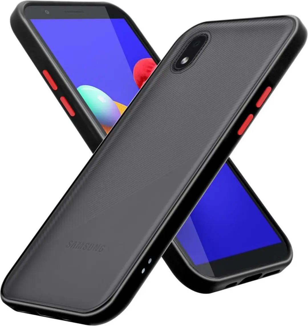 Cadorabo Hoesje geschikt voor Samsung Galaxy A01 CORE in Mat Zwart