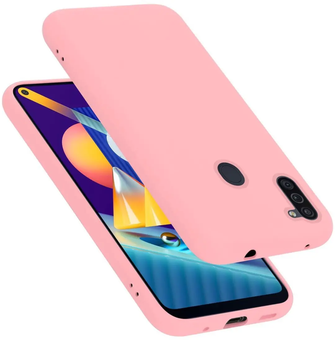 Cadorabo Hoesje geschikt voor Samsung Galaxy A11 / M11 in LIQUID ROZE