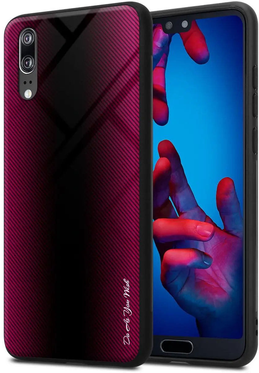 Cadorabo Hoesje geschikt voor Huawei P20 in PAARS ROZE