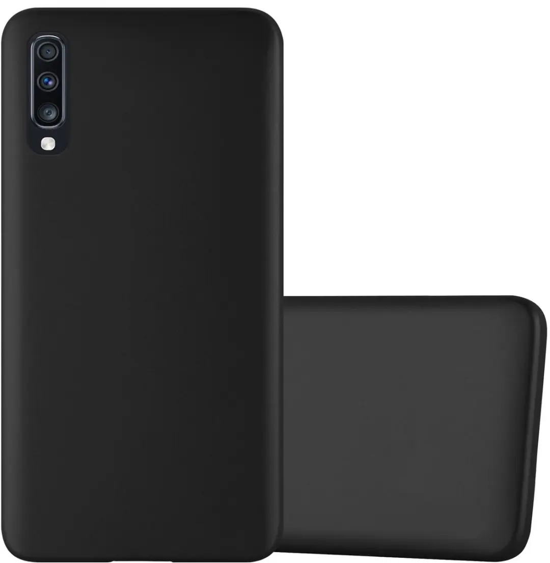 Cadorabo Hoesje geschikt voor Samsung Galaxy A70 / A70s in METALLIC ZWART