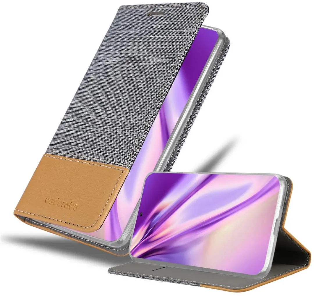 Cadorabo Hoesje geschikt voor Samsung Galaxy S21 ULTRA in LICHTGRIJS BRUIN