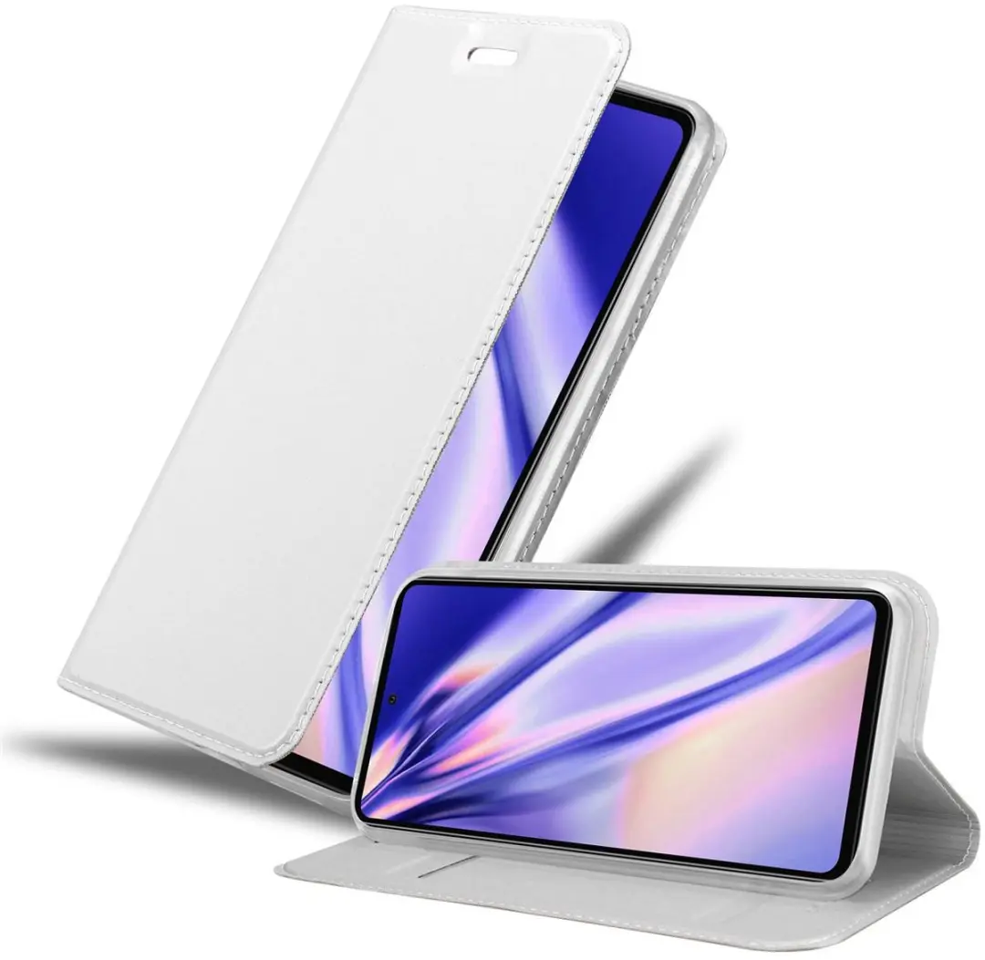Cadorabo Hoesje geschikt voor Samsung Galaxy A72 4G / 5G in CLASSY ZILVER