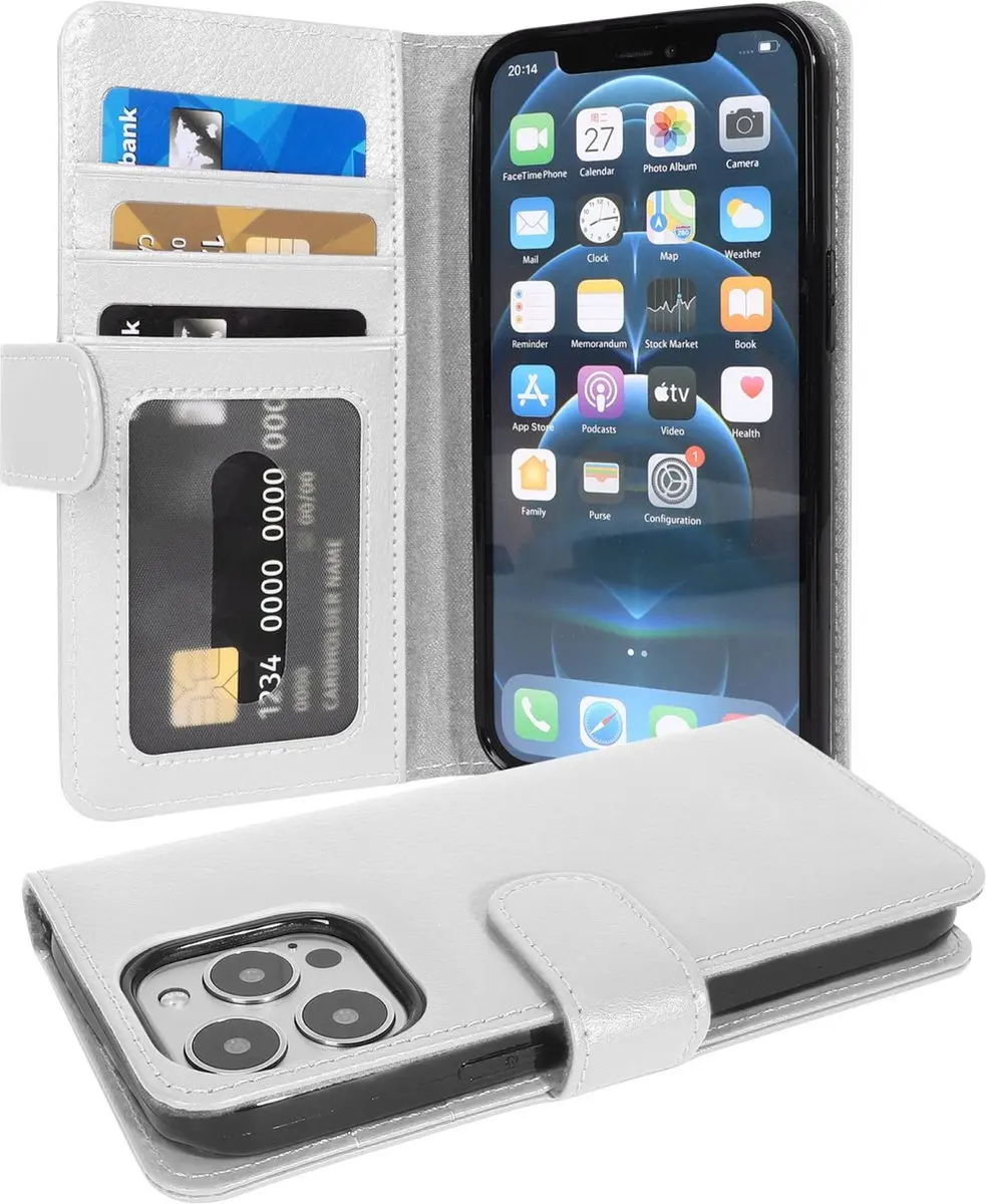 Cadorabo Hoesje geschikt voor Apple iPhone 13 PRO in MAGNESIUM WIT