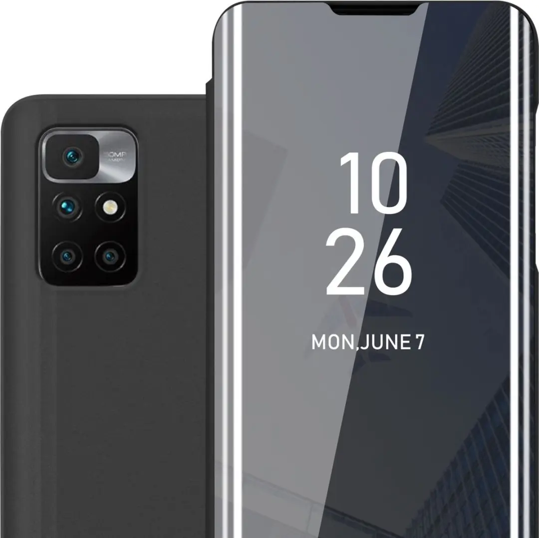 Cadorabo Hoesje geschikt voor Xiaomi RedMi 10 in TOERMALIJN ZWART