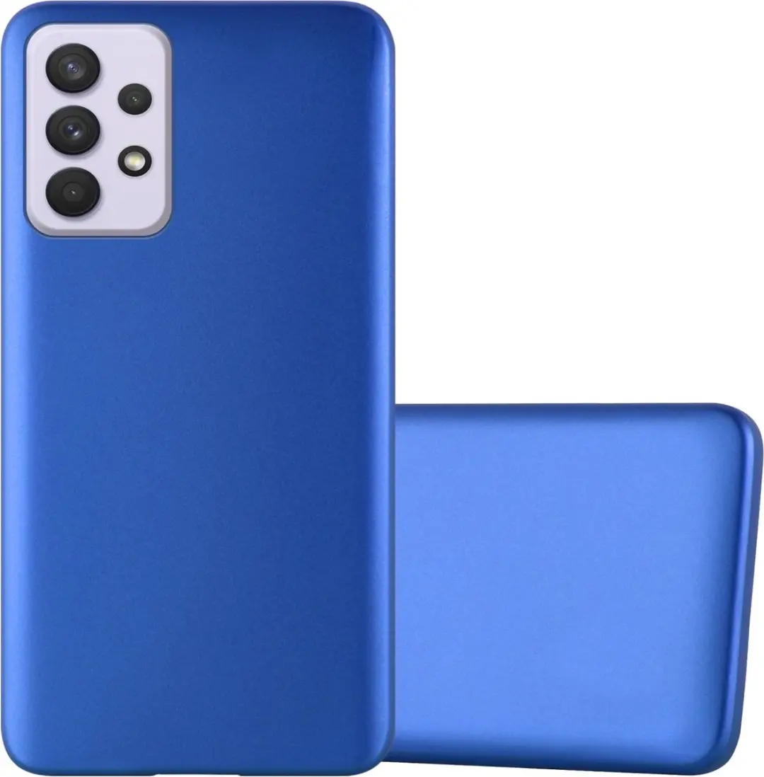 Cadorabo Hoesje geschikt voor Samsung Galaxy A33 5G in METAAL BLAUW