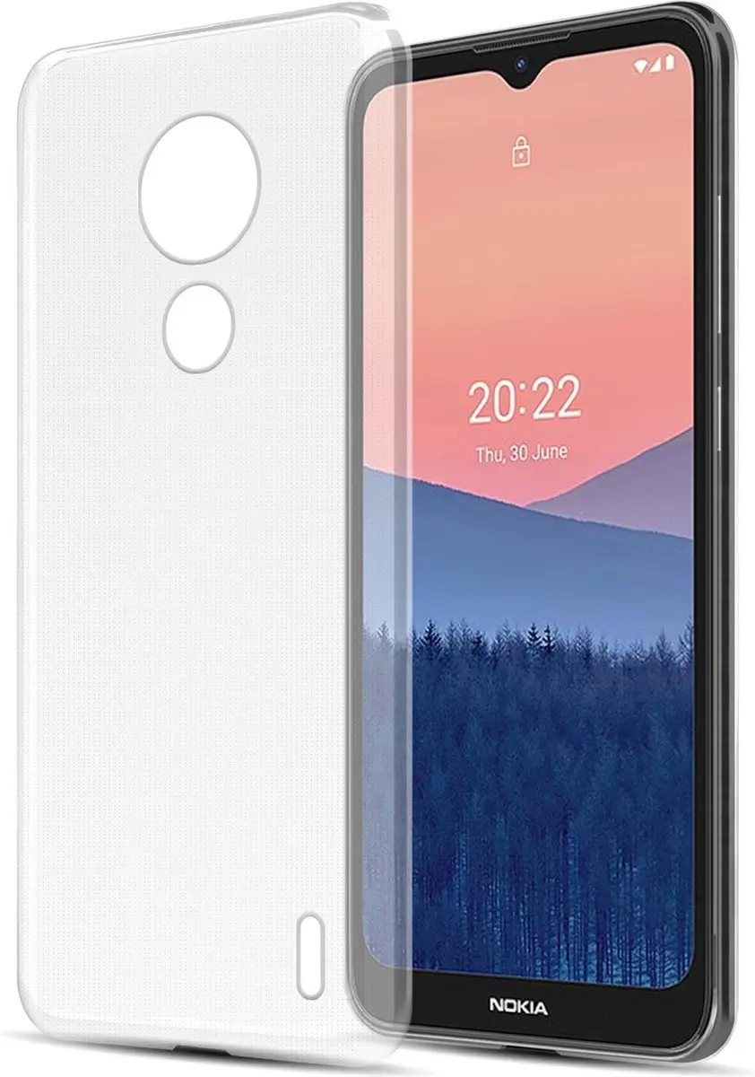 Cadorabo Hoesje geschikt voor Nokia C21 in VOLLEDIG TRANSPARANT