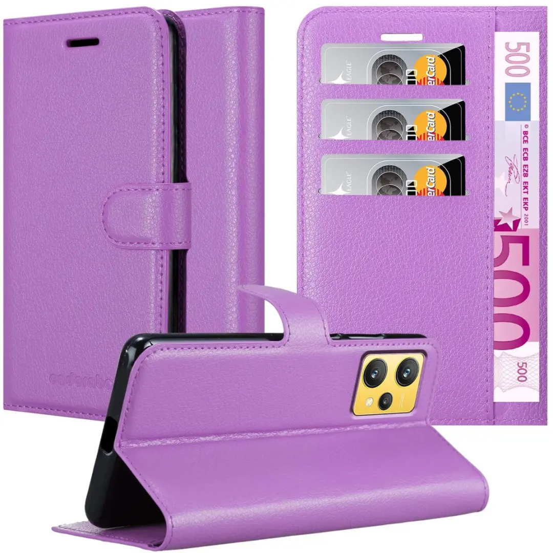 Cadorabo Hoesje geschikt voor Realme 9 4G / 9 PRO+ in MANGAAN PAARS