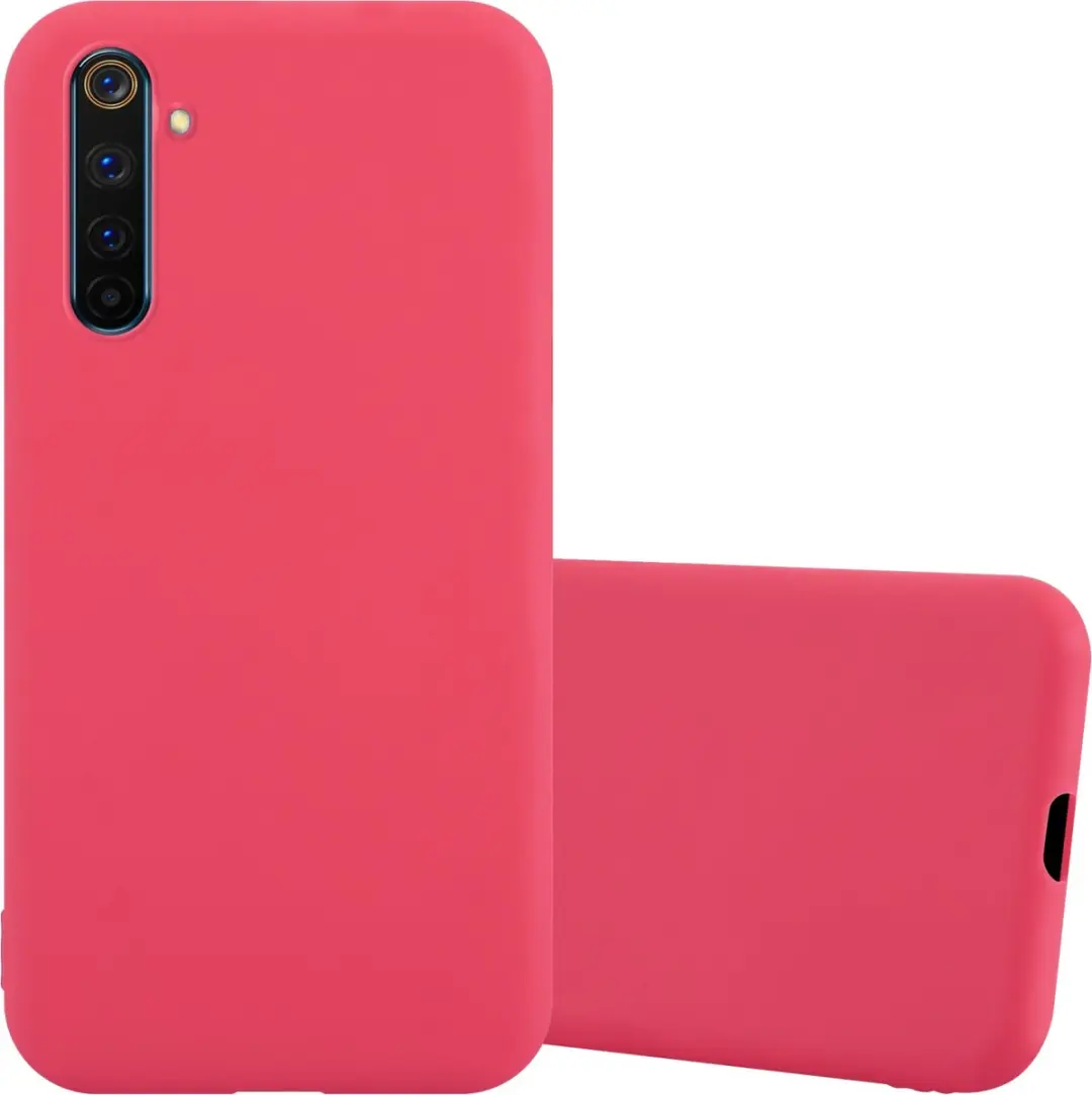 Cadorabo Hoesje geschikt voor Realme 6 PRO in CANDY ROOD