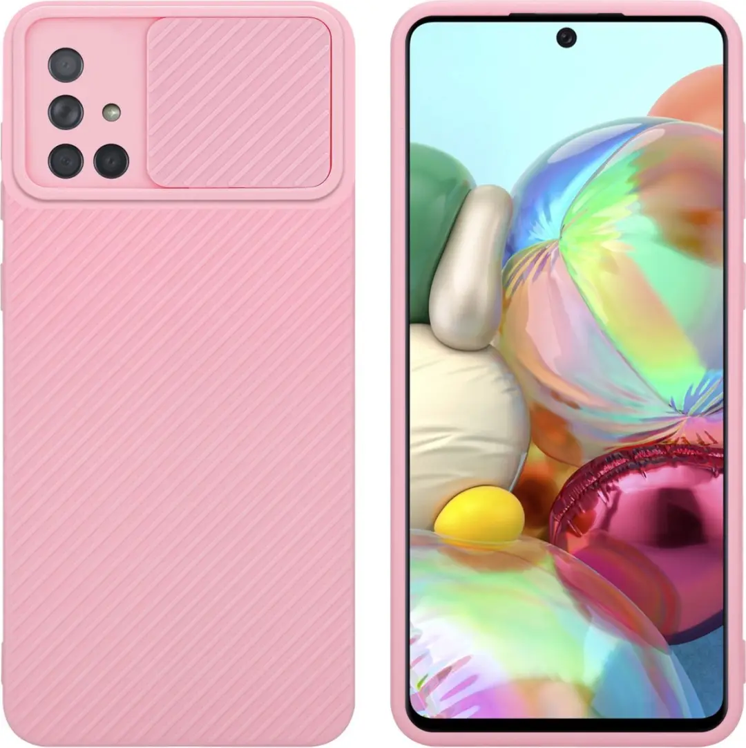 Cadorabo Hoesje geschikt voor Samsung Galaxy A71 4G in Bonbon Roze