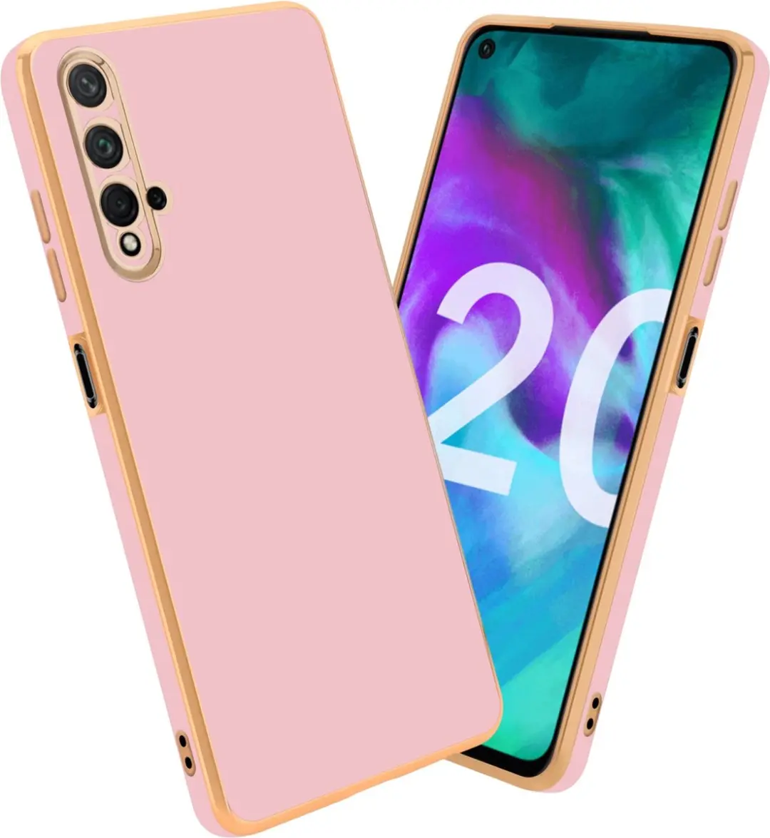 Cadorabo Hoesje geschikt voor Honor 20 / 20S / Huawei NOVA 5T in Glossy Roze
