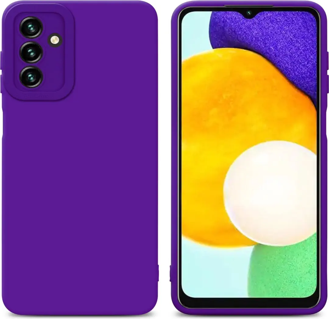 Cadorabo Hoesje geschikt voor Samsung Galaxy A13 5G in FLUID DONKER PAARS