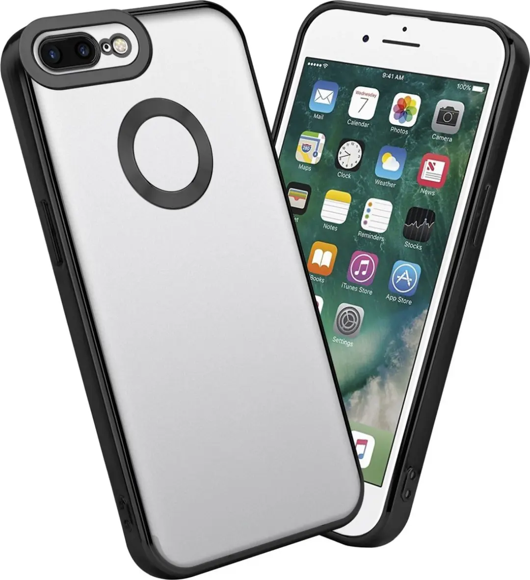 Cadorabo Hoesje geschikt voor Apple iPhone 7 PLUS / 7S PLUS / 8 PLUS in Transpar