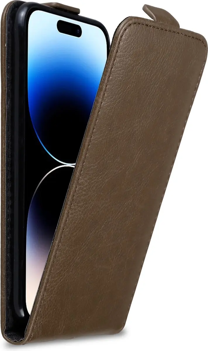 Cadorabo Hoesje geschikt voor Apple iPhone 14 PRO MAX in KOFFIE BRUIN