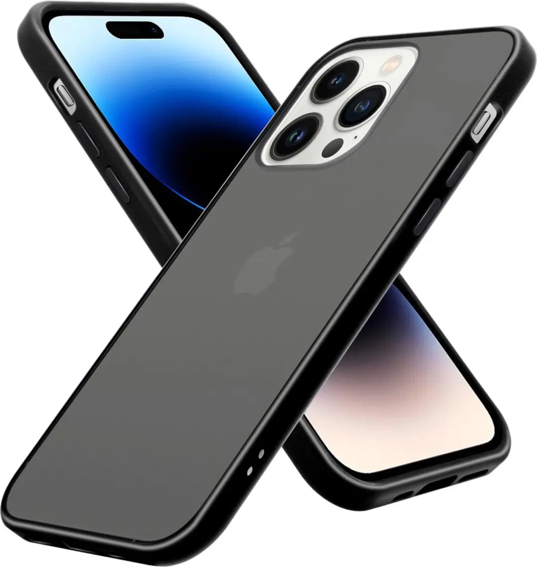Cadorabo Hoesje geschikt voor Apple iPhone 14 PRO MAX in MATT ZWART