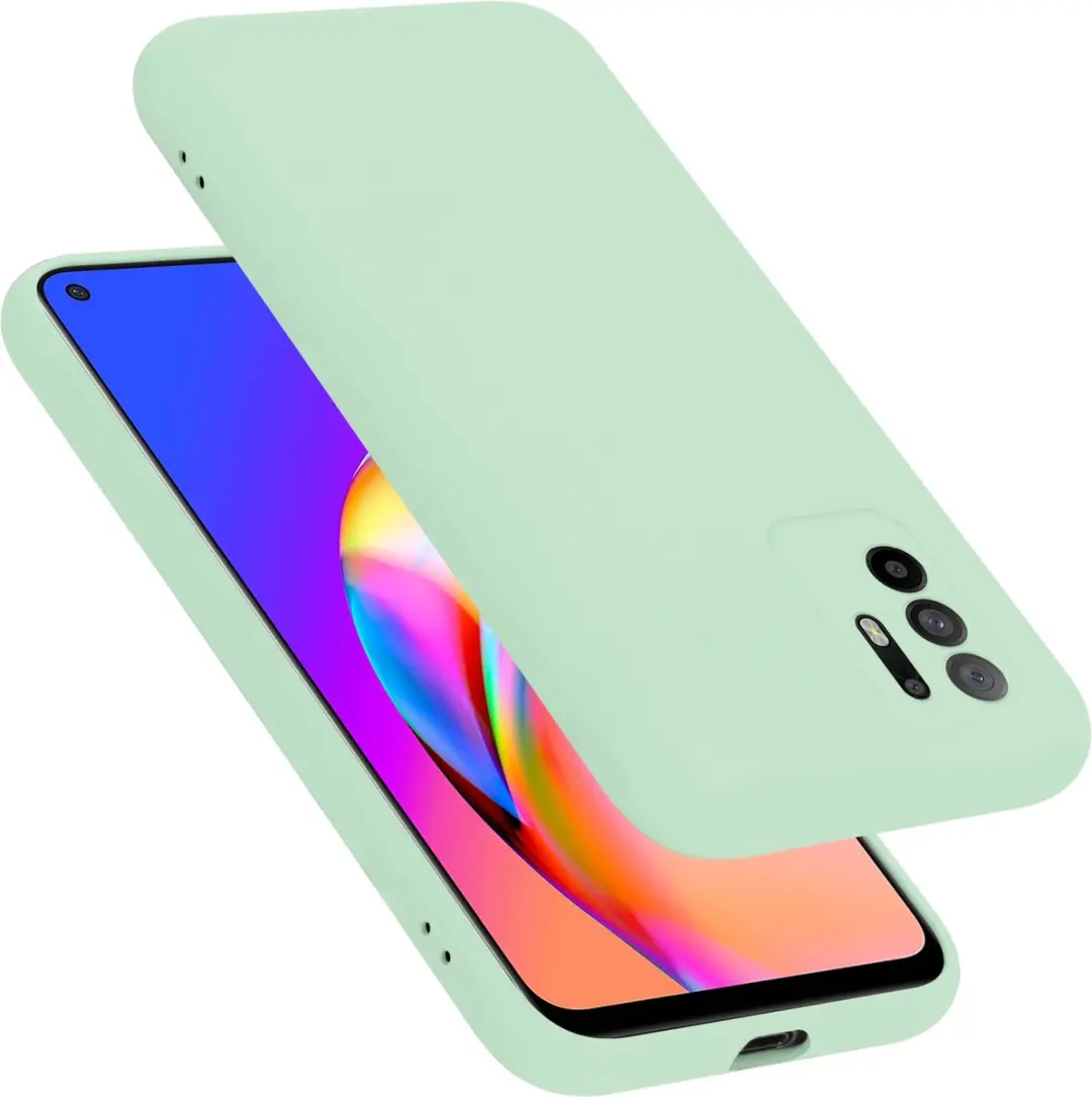 Cadorabo Hoesje geschikt voor Oppo A94 5G in LIQUID LICHT GROEN