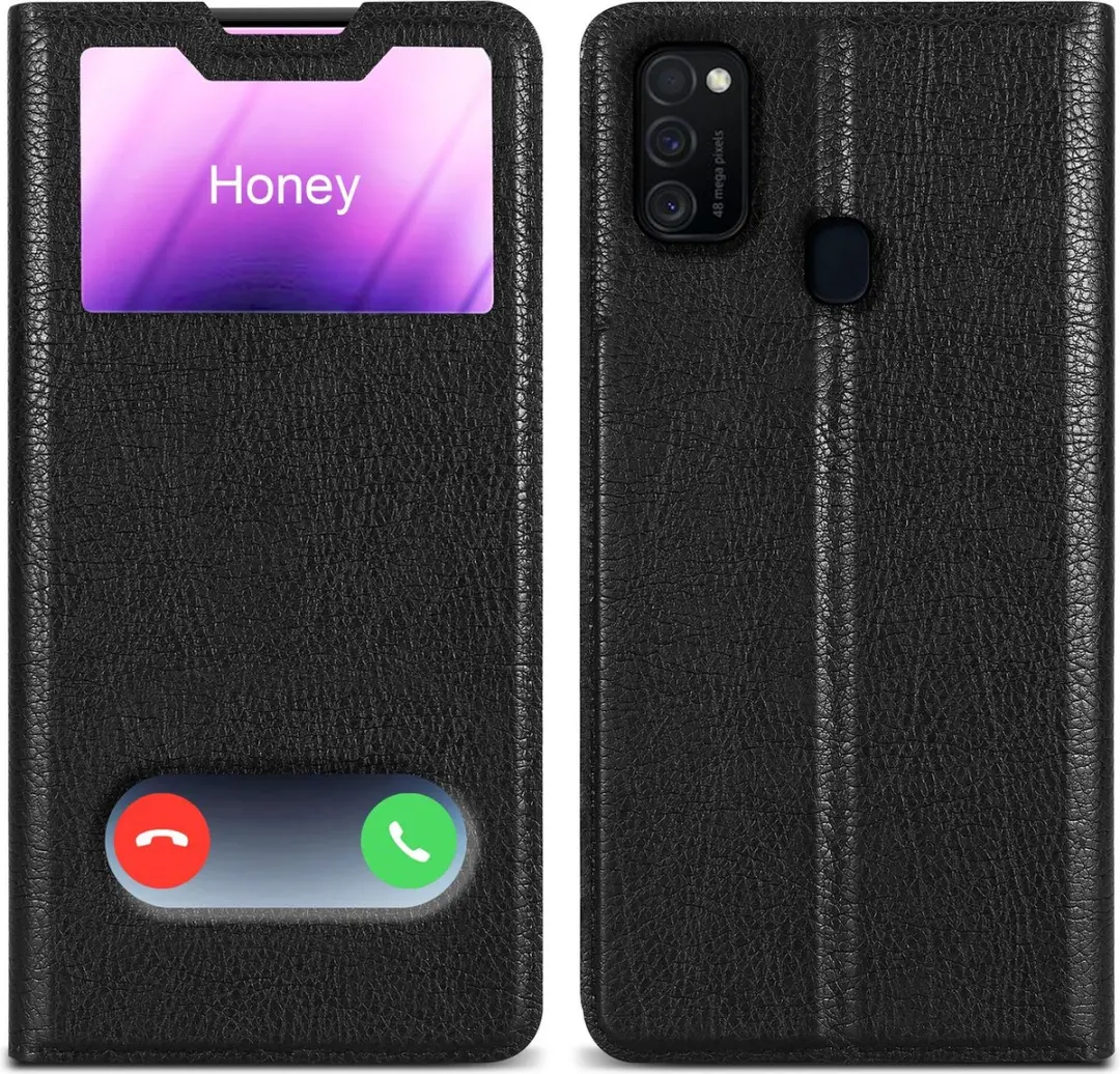 Cadorabo Hoesje geschikt voor Samsung Galaxy M21 / M30s in KOMEET ZWART