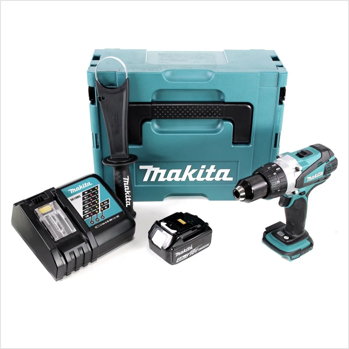 Makita DDF458RM1J Accuboormachine 18V - 91Nm - 21 standen - 2 snelheden - 4.0Ah - afbeelding 2 van 5