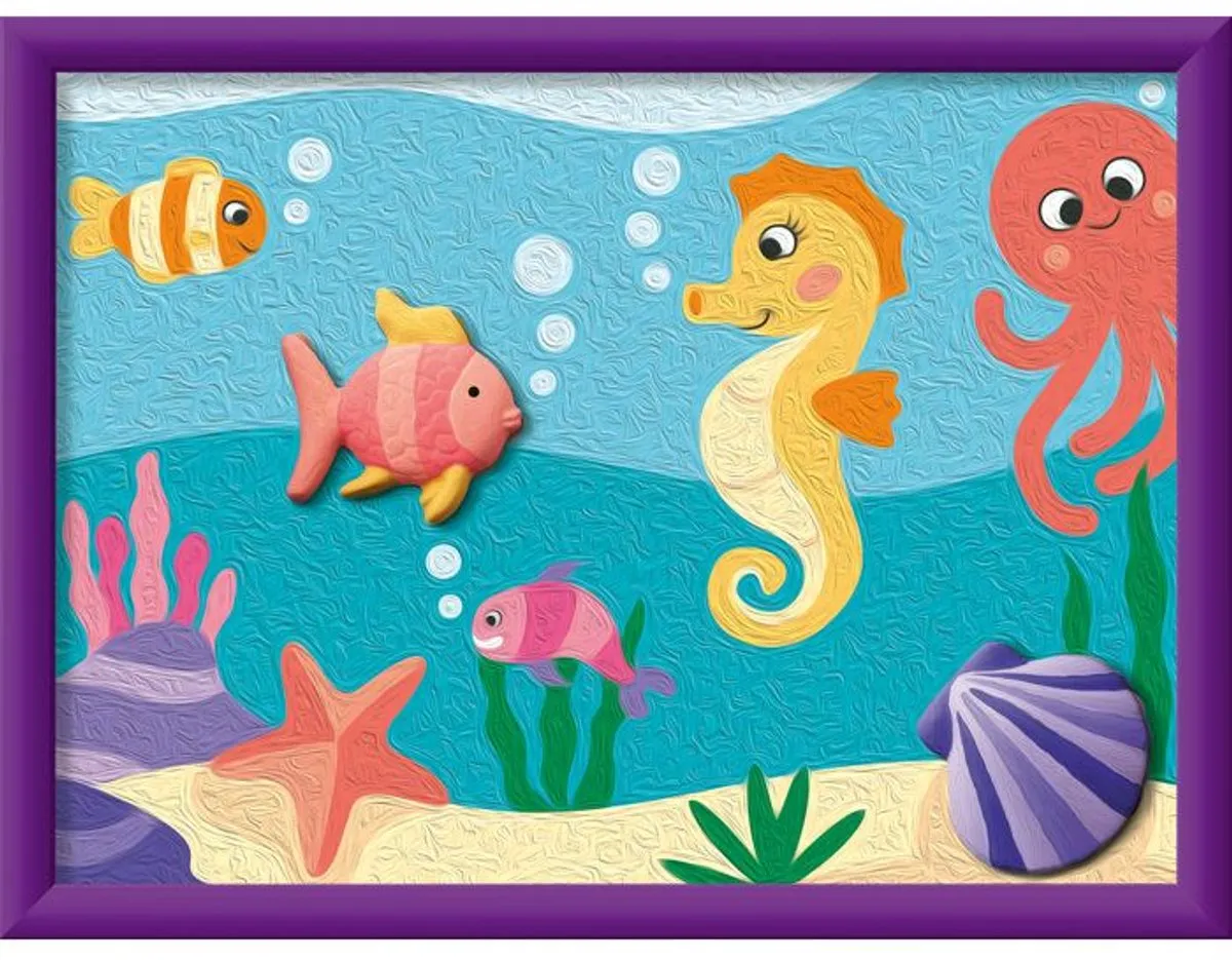 Ravensburger CreArt Oceaan Gips Editie Schilderen op nummer 18x24cm - 12023234