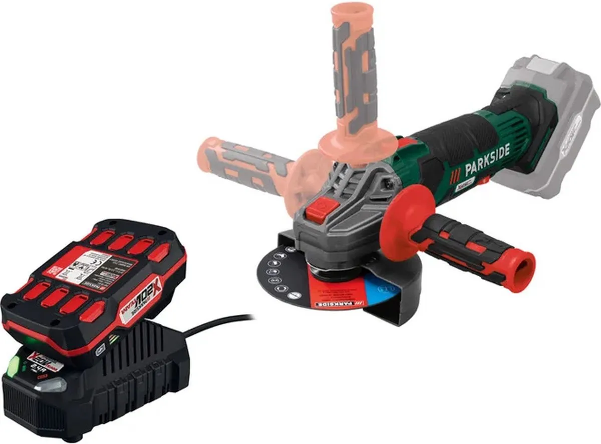 PARKSIDE Accu-haakse slijper 20V 125mm