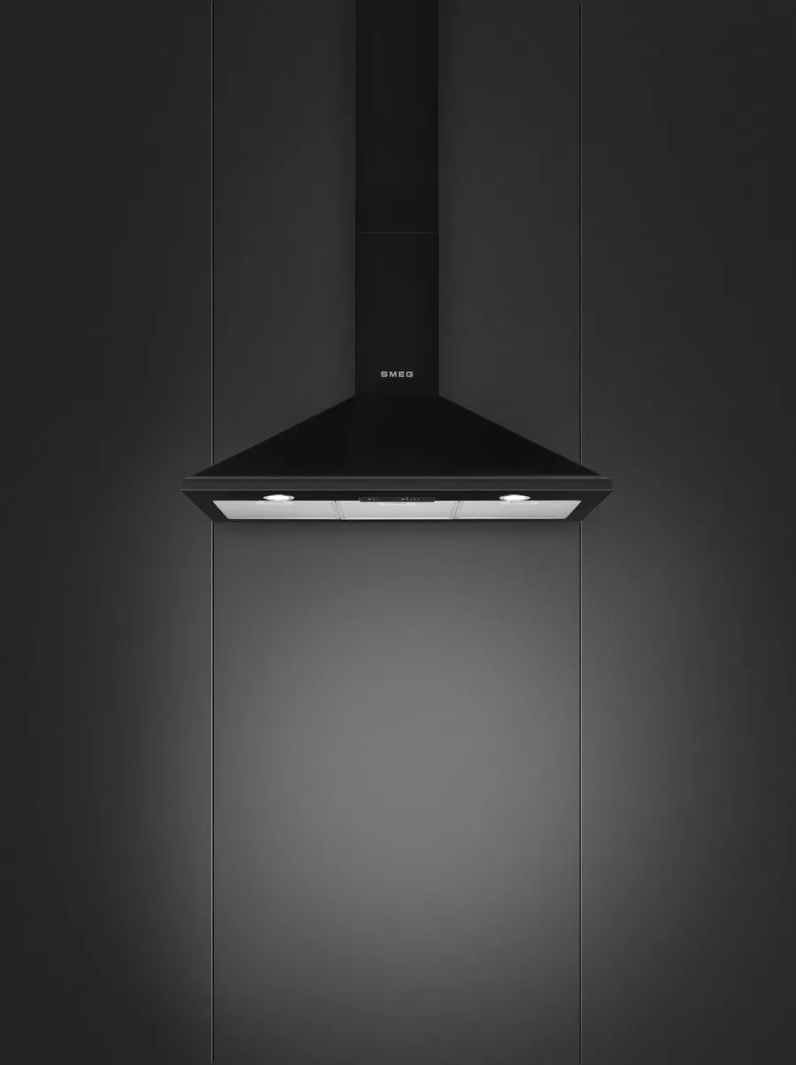 Smeg KSED95NEE Afzuigkap 90cm - Zwart